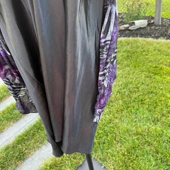 Y2K May Queen Couture Strapless Sheer Animal Print Chiffon Sequin Maxi Gown - Picture 7 of 16